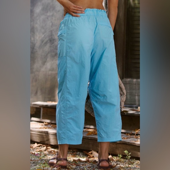 Free People Movement ~ In The Wild Pants ~ NWT Sz: S Color: Santorini/Blue Sea - Picture 12 of 16